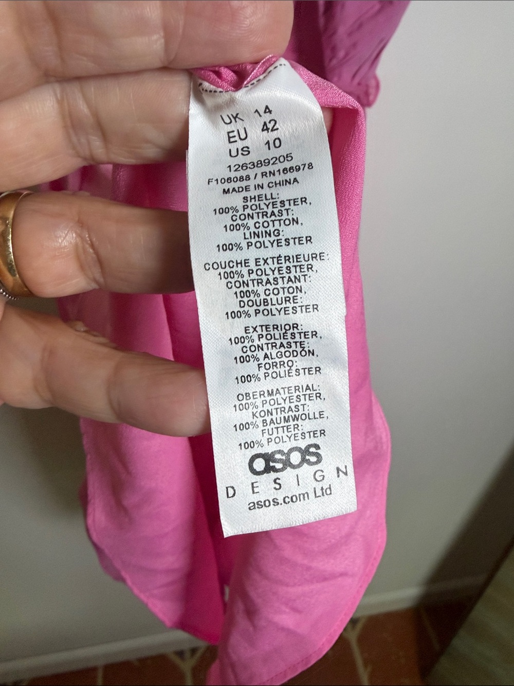 ASOS DRESS Pink Spaghetti Strap Chiffon Dress - Picture 9 of 11